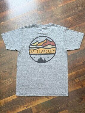Salt Lake City, Utah Vintage-Style T-Shirt